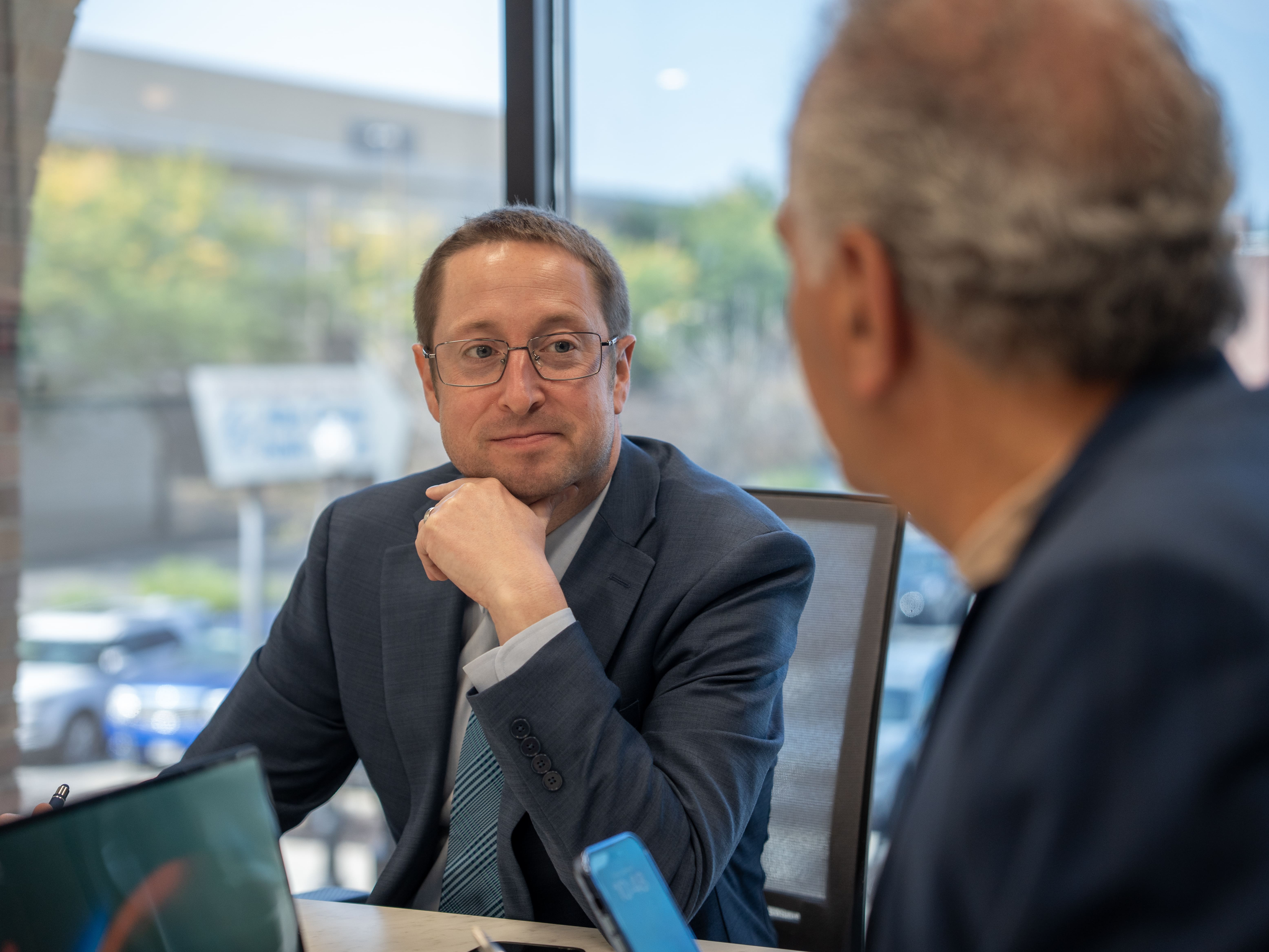 Conor Slocum in a Meeting